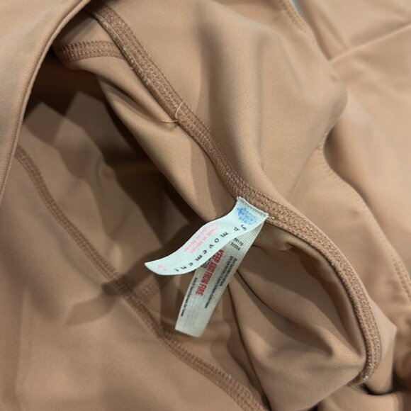 Free People Movement Women’s Cream Beige Genesis Scallop Leggings Size Medium - Picture 5 of 6